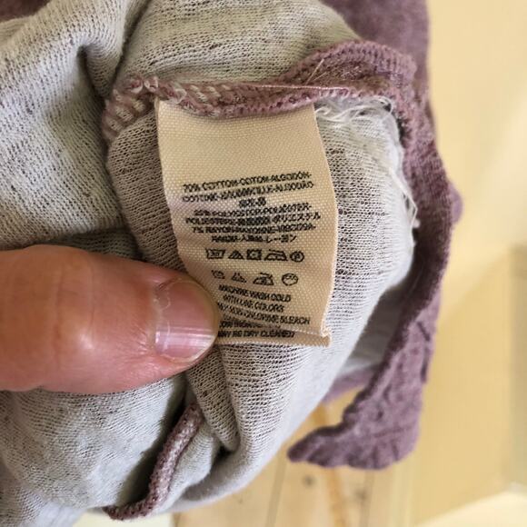 We the Free Free People Women's EUC Oversized Cowl Neck Sweater Pink/Mauve M - Picture 3 of 11